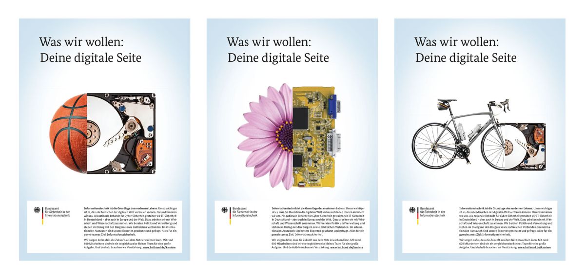 Anzeigenserie BSI - Deine digtitale Seite